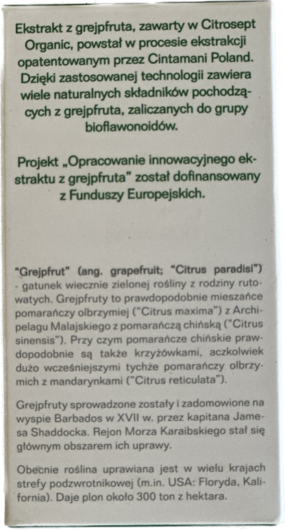 Citrosept Organic Ekstrakt z Grejpfruta - 50ml