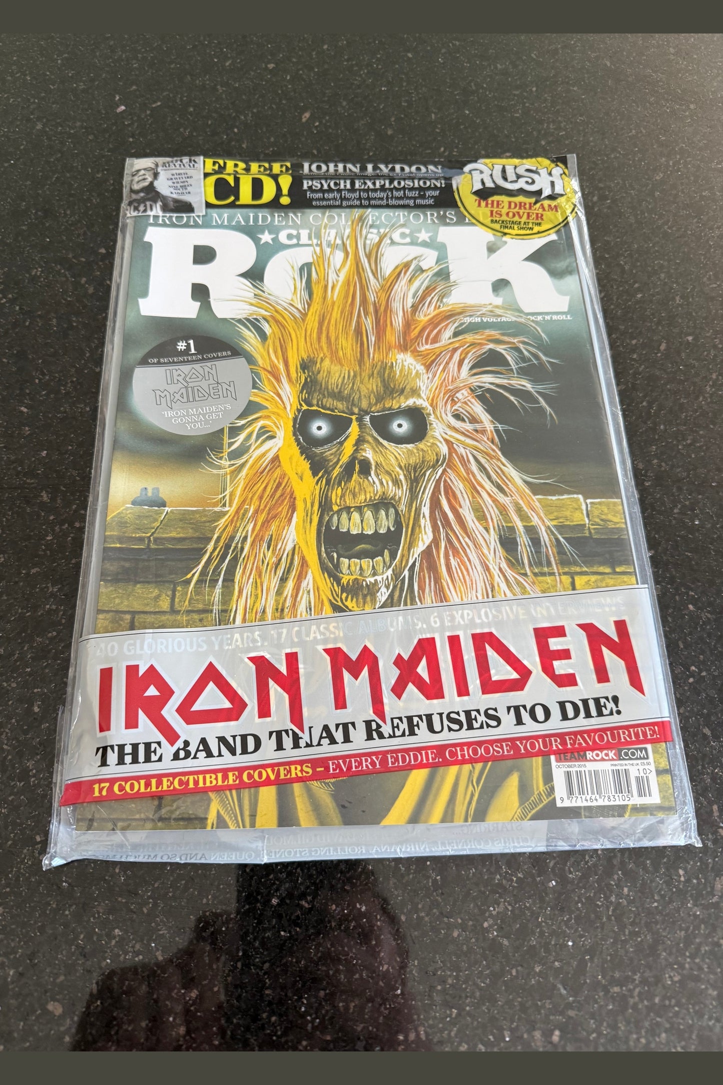 Classic Rock Magazine 2015 October Iron Maiden Subscriber Only Collector Edition - Issue 1