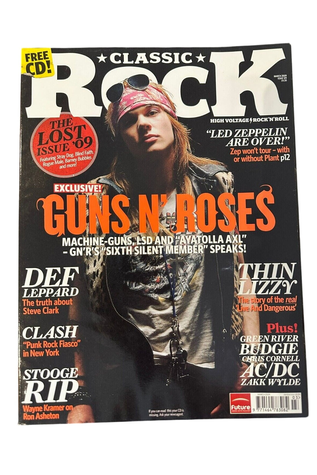 Classic Rock Magazine Issue 129 - March 2009 Gn'R