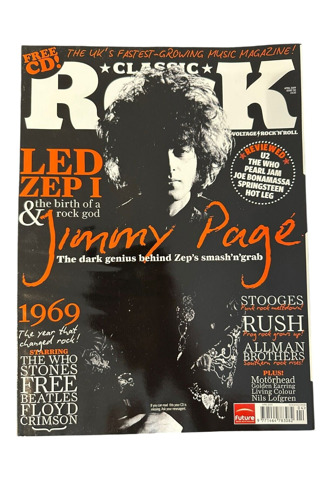 Classic Rock Magazine Issue 130 - April 2009 Led Zeppelin