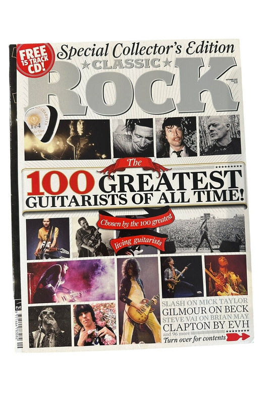 Classic Rock Magazine Issue 136 - September 2009 - 100 Greatest Guitarists Rare
