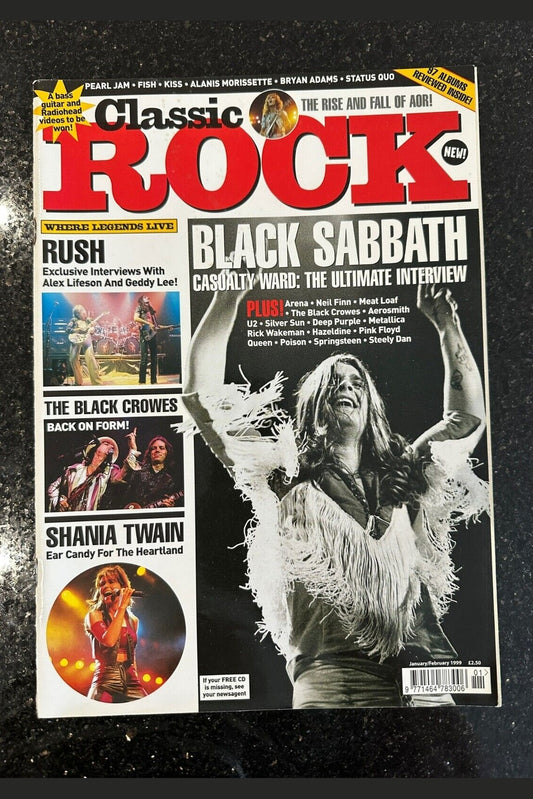 Classic Rock Magazine Issue 2 - Jan/Feb 1999 - Black Sabbath Rush Rare