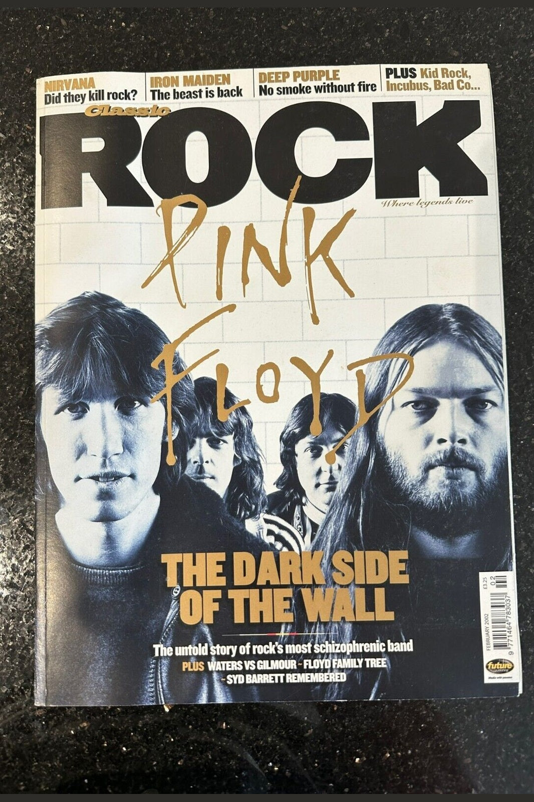 Classic Rock Magazine Issue 37 FEBRUARY 2002 - PINK FLOYD Rare