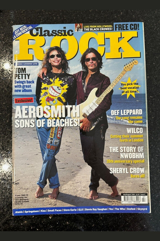 Classic Rock Magazine Issue 5 - July/Aug 1999 - Steven Tyler Joe Perry Aerosmith