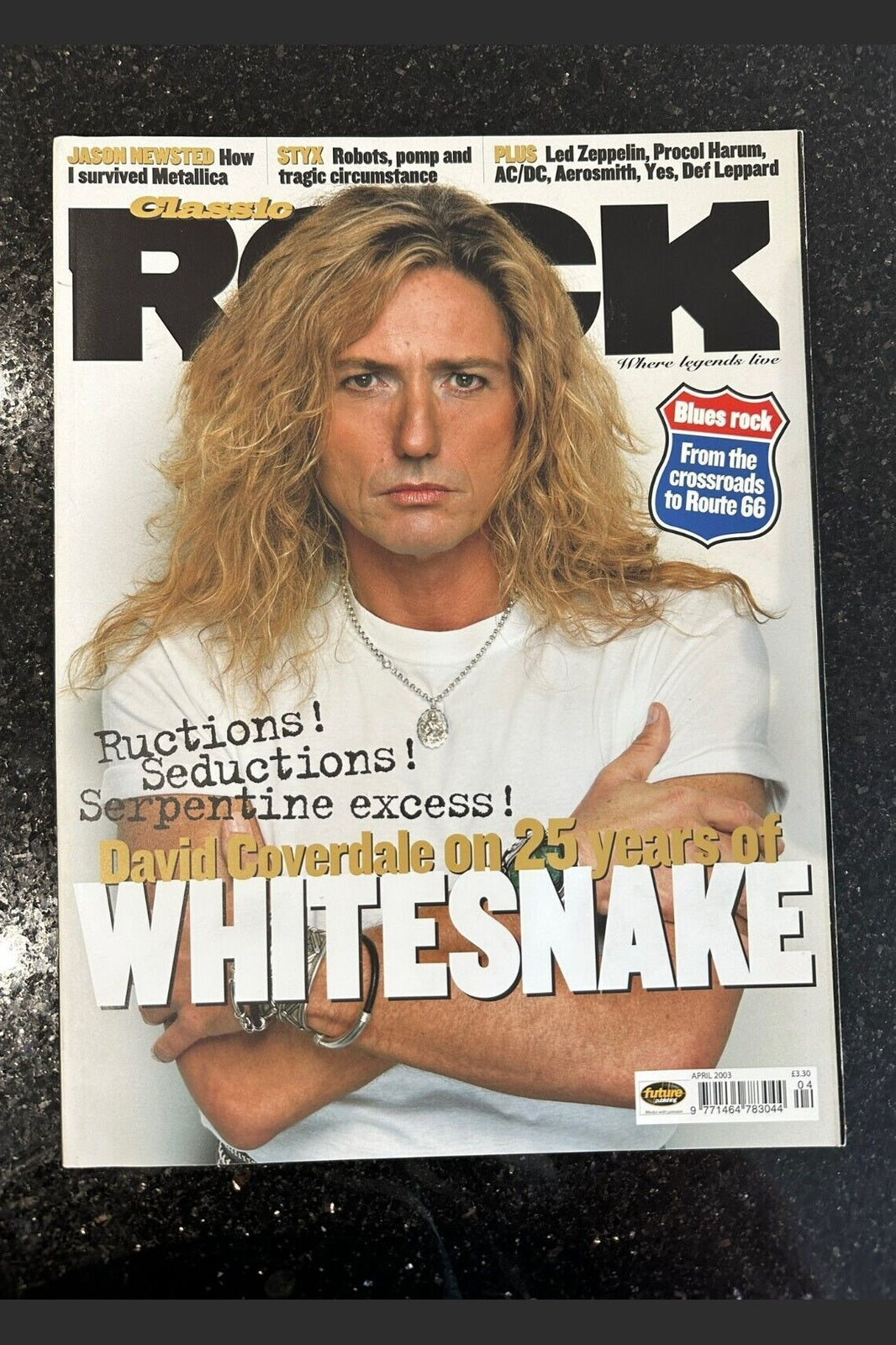 Classic Rock Magazine Issue 52 - April 2003 - Whitesnake Styx Def Leppard