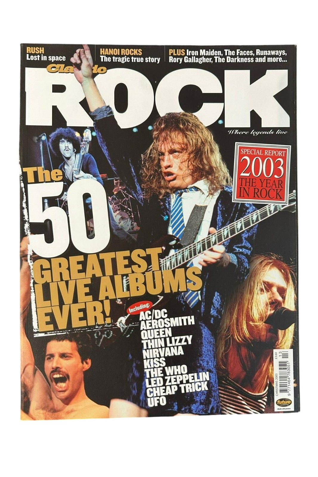 Classic Rock Magazine Issue 61 - Christmas 2003 Angus Young