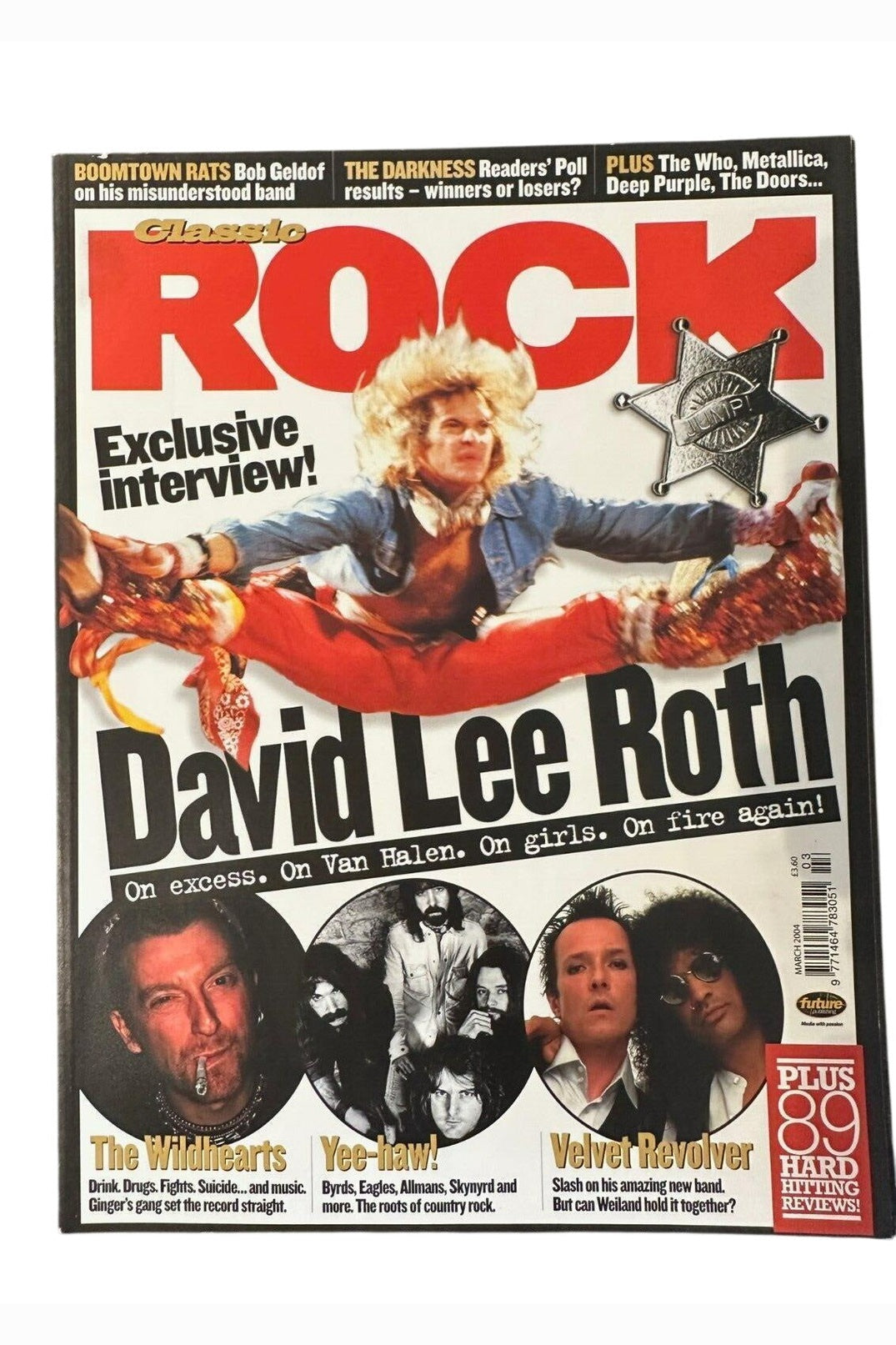 Classic Rock Magazine Issue 64 - March 2004 - DAVID LE ROTH
