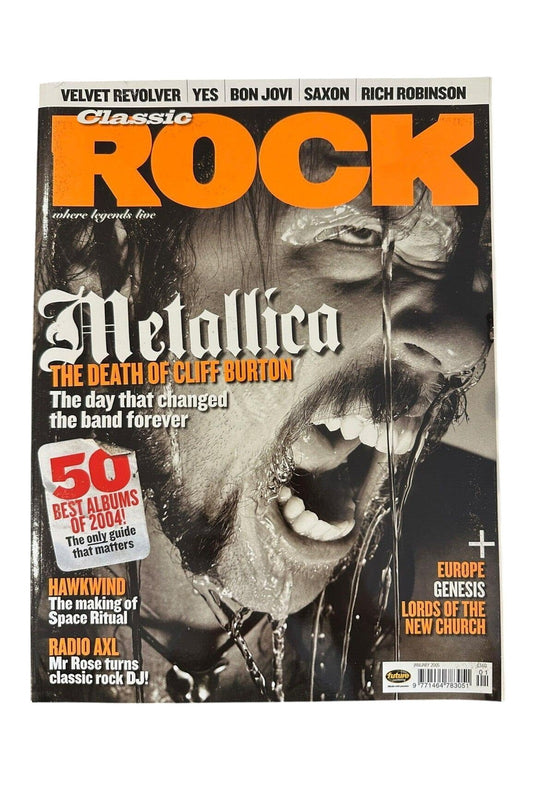Classic Rock Magazine Issue 75 - January 2005 Metallica Hawkwind Saxon