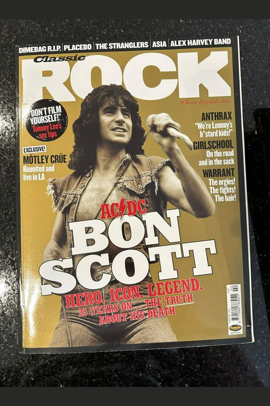Classic Rock Magazine Issue 76 - February 2005 BON SCOTT GIRLSCHOOL STRANGLERS