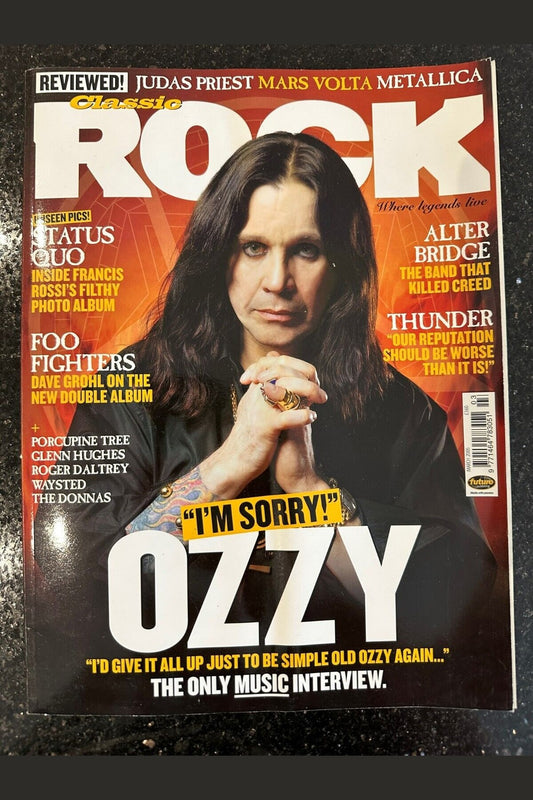 Classic Rock Magazine Issue 77 - March 2005 Ozzy Osbourne Cover