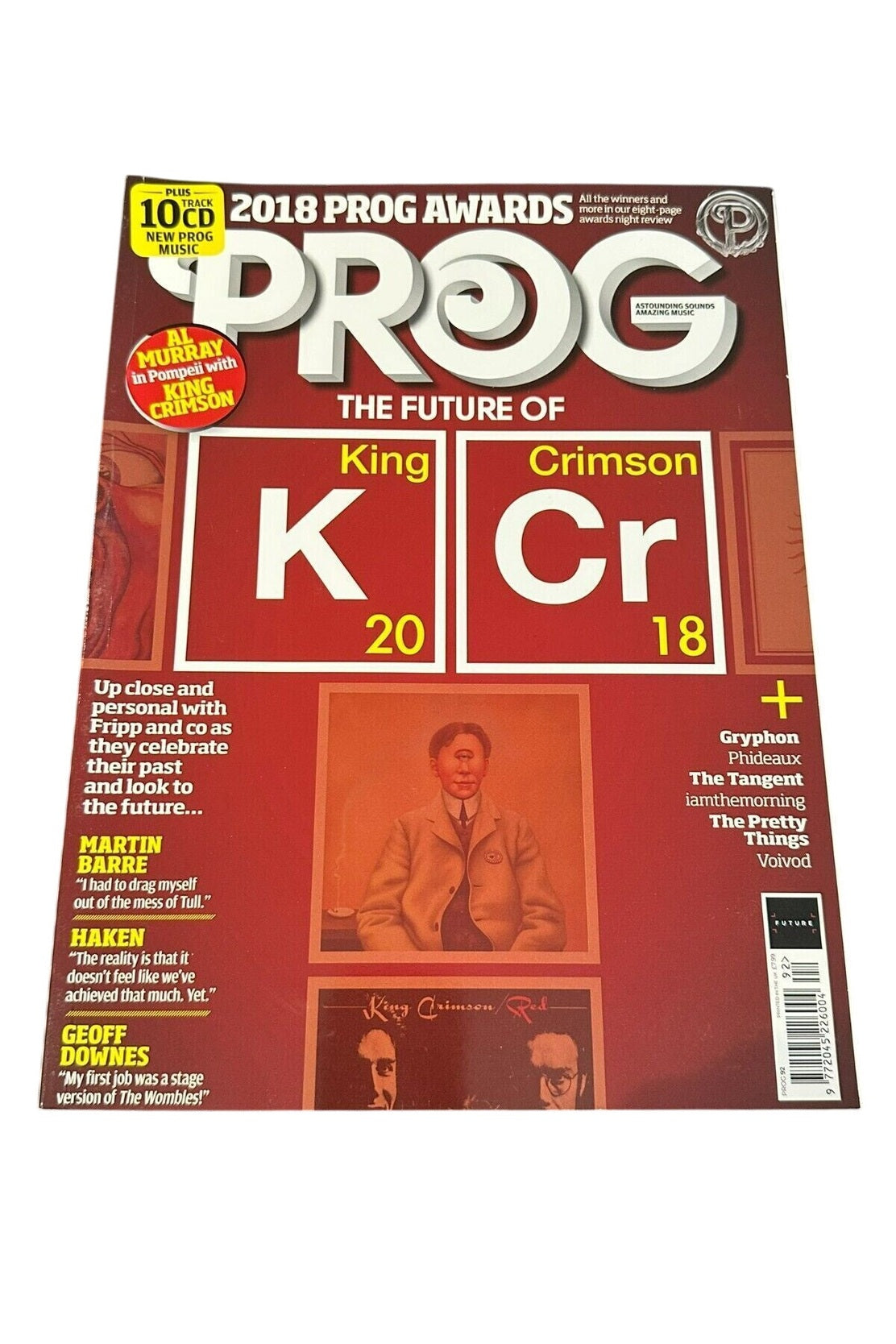 Classic Rock Presents Prog Rock Magazine - Issue 92 November 2018 No CD