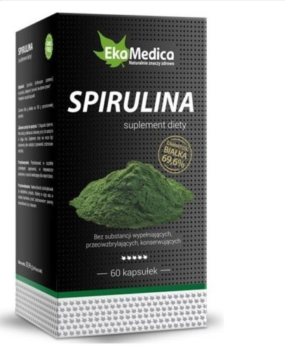 EkaMedica Spirulina 70 kapsulių