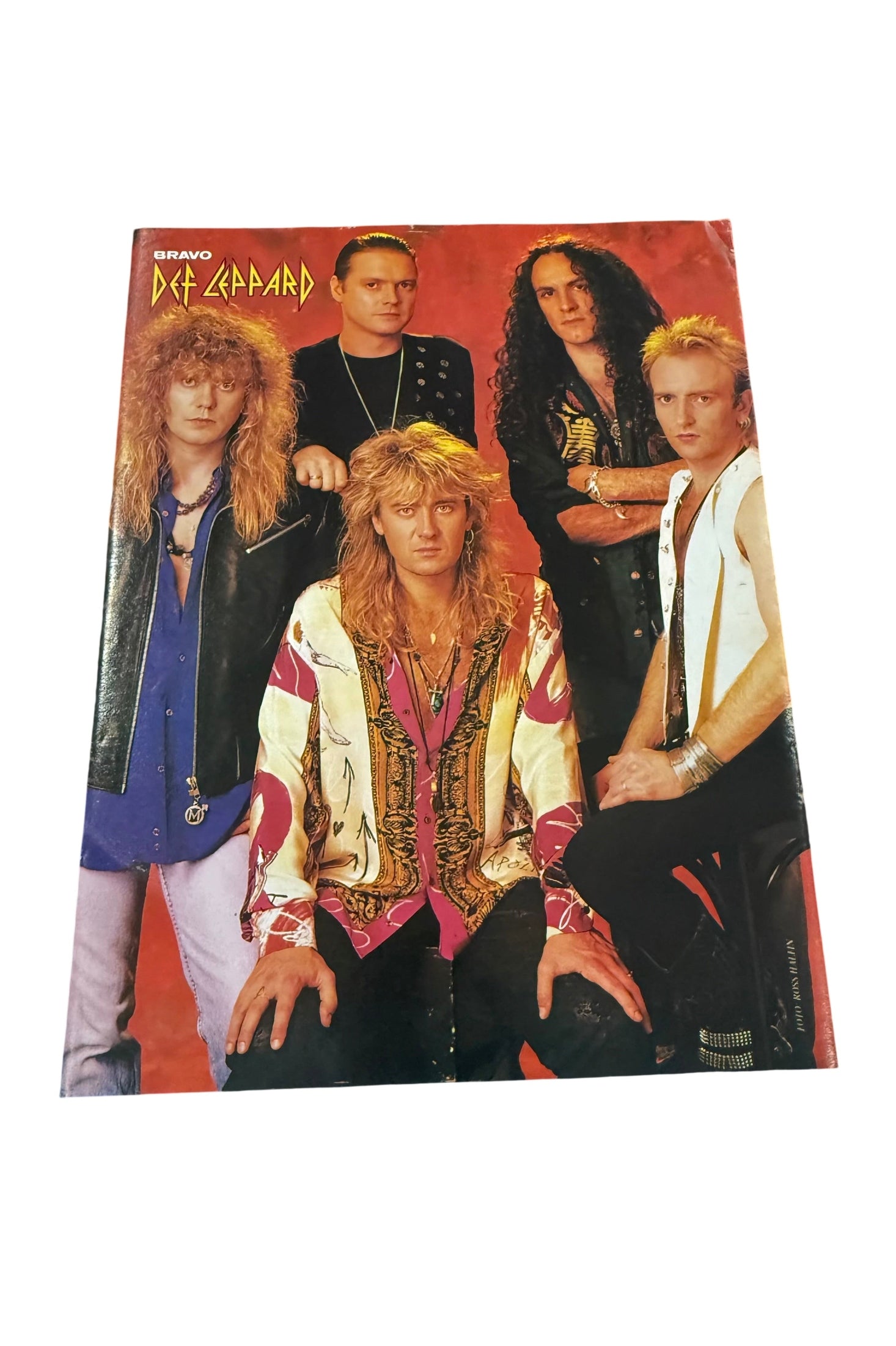 DEF LEPPARD Small A5 Sized Old School Poster - RARE