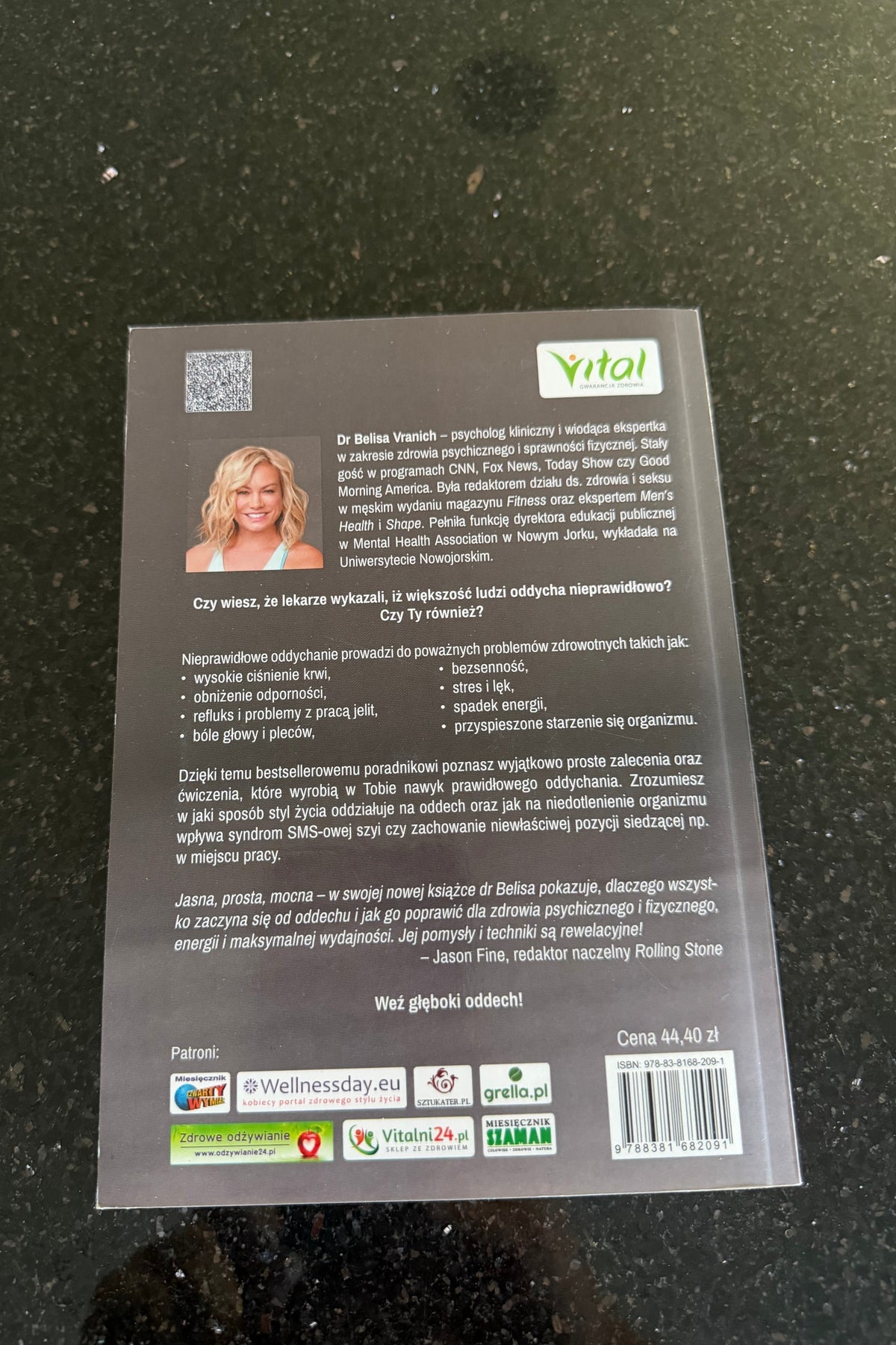 DR BELISA VRANICH - Naucz sie prawidlowo oddychac - 🇵🇱 Polish Book - Next Day Delivery