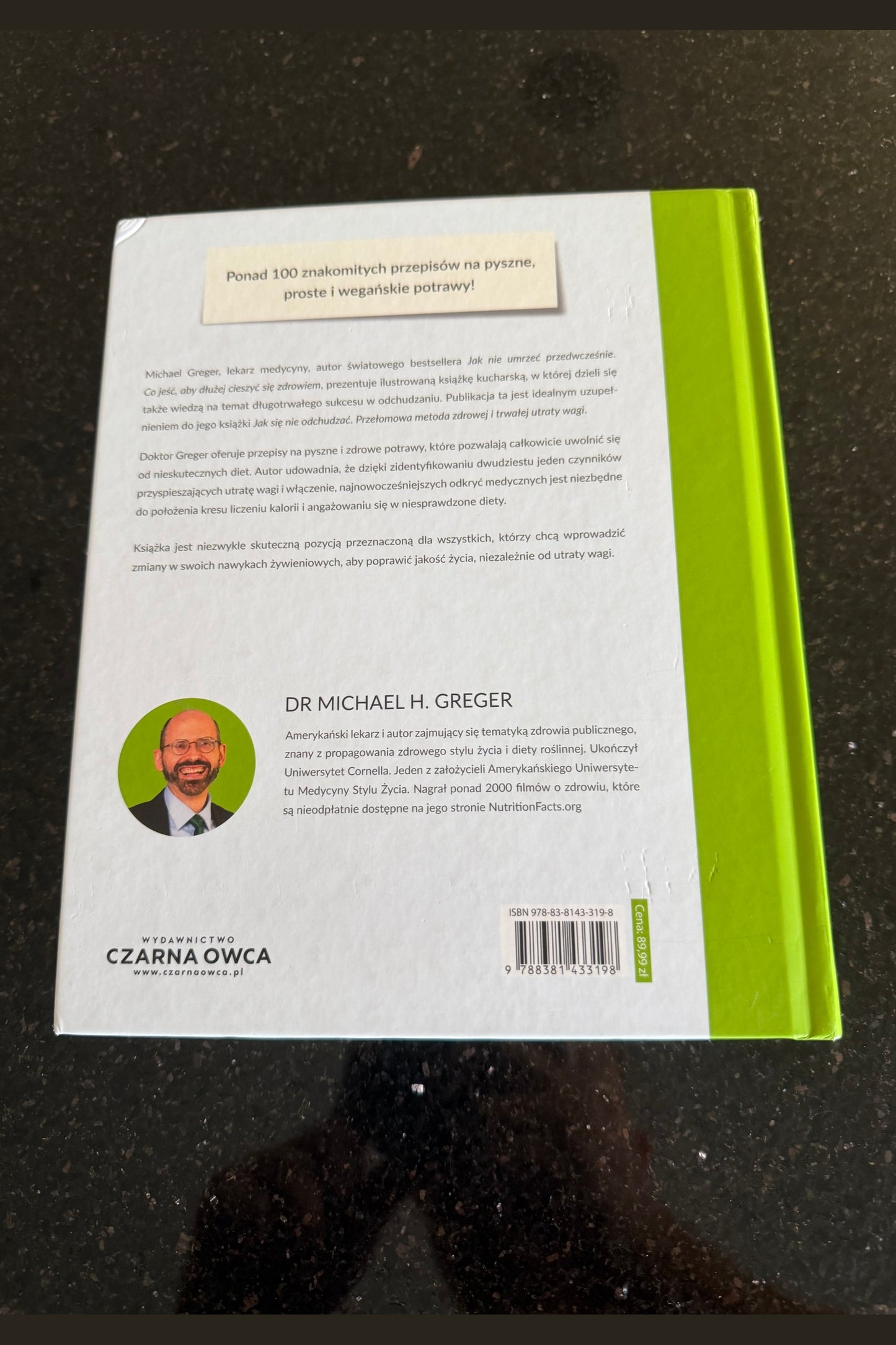 DR MICHAEL H. GREGER - Jak sie nie odchudzać - Przepisy - 🇵🇱 Polish Book - Next Day Delivery