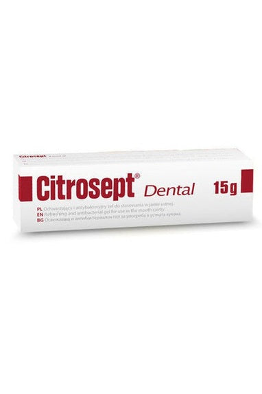 Dental Citrosept Odświeżający i antybakteryjny żel do stosowania w jamie ustnej 15g – Dental Citrosept Refreshing and Antibacterial Oral Gel 15g