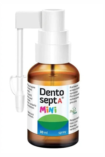 Dentosept A Mini spray 30 ml o smaku malinowym – Dentosept A Mini Oral Spray 30 ml Raspberry Flavour