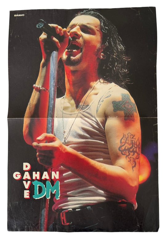 Depeche Mode Dave Gahan Medium Sized Old School Poster - RARE