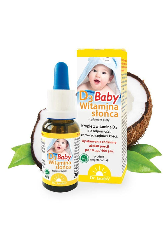 Dr Jacobs D3 Baby Witamina Słońca - 20ml - My Health Oasis