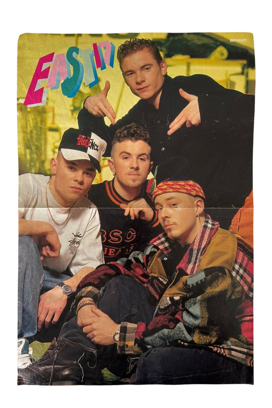 East 17 Medium Sized Old School Poster - RARE