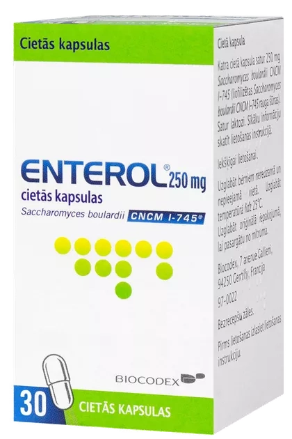 Enterol Saccharomyces boulardii CNCM I-745 250 mg, 30 Kapsułek – Enterol Saccharomyces boulardii CNCM I-745 250 mg, 30 Capsules