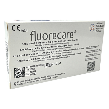 Fluorecare SARS-CoV-2 &amp; Grypa A/B ir RSV testų rinkinys