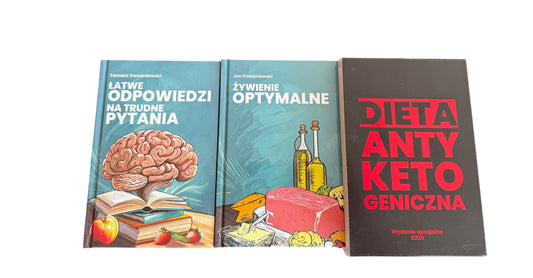 Polish 🇵🇱 Book - Jan Kwasniewski - Odzywianie Odżywianie Optymalne + Łatwe Odp na trudne pytania book set