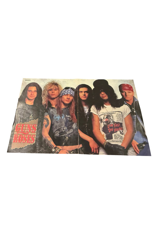 GUNS N’ROSES - Medium Sized Old School Poster - RARE