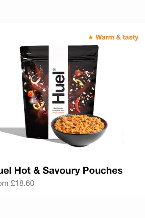 HUEL Hot & Tasty Pouches - Pasta Bolognese BNIB