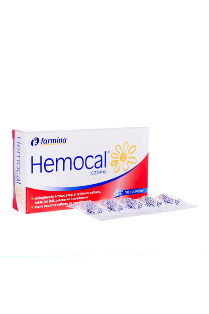 Hemocal – Calendula Haemorrhoid Relief Suppositories – 10 Suppositories
