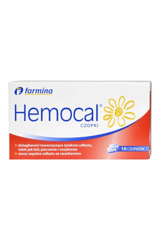 Hemocal – Calendula Haemorrhoid Relief Suppositories – 10 Suppositories