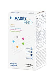 Hepaset Pro Suplement Diety 60 kapsułek wegańskich – Hepaset Pro Dietary Supplement 60 Vegan Capsules