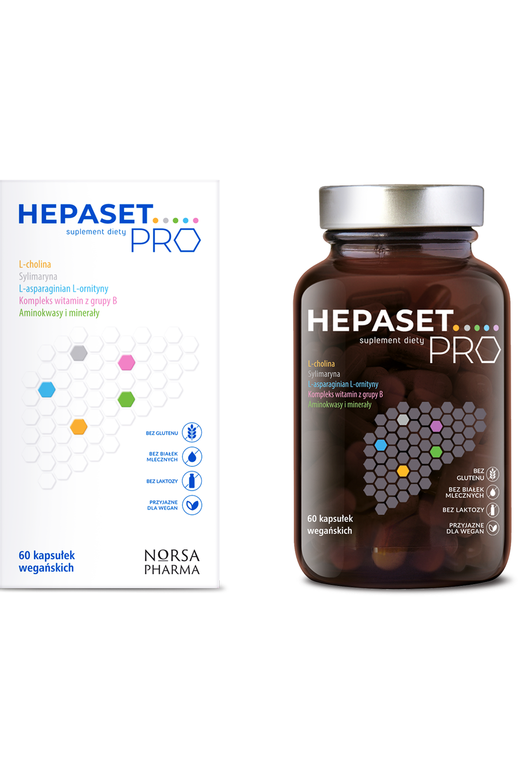Hepaset Pro Suplement Diety 60 kapsułek wegańskich – Hepaset Pro Dietary Supplement 60 Vegan Capsules