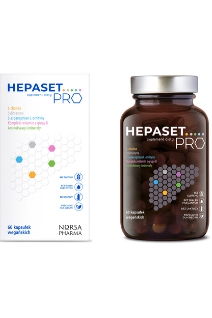 Hepaset Pro Suplement Diety 60 kapsułek wegańskich – Hepaset Pro Dietary Supplement 60 Vegan Capsules