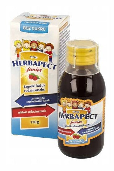 Herbapect Junior Syrop Bez Cukru 110g – Herbapect Junior Sugar-Free Syrup 110g