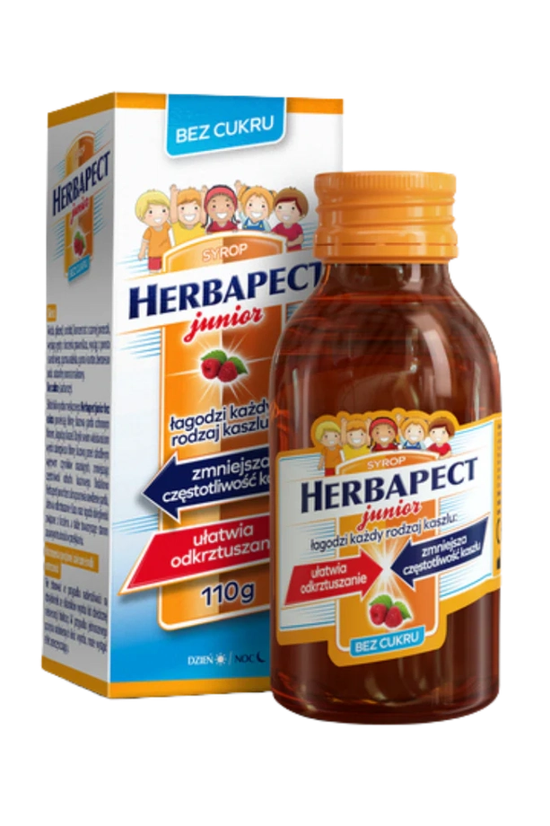 Herbapect Junior Syrop Bez Cukru 110g – Herbapect Junior Sugar-Free Syrup 110g