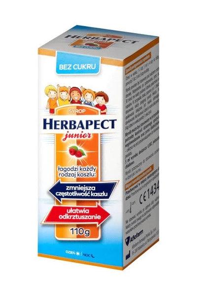 Herbapect Junior Syrop Bez Cukru 110g – Herbapect Junior Sugar-Free Syrup 110g