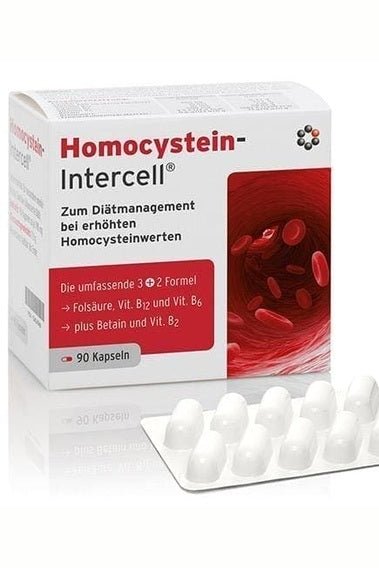 Homocystein - Intercell® – 5 - Ingredient B Vitamin & Betaine Formula for Homocysteine Management – 90 Capsules - My Health Oasis
