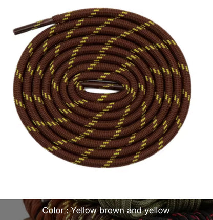 Shoe/Boot Laces round 4mm Strong for Hiking/Work/Casual