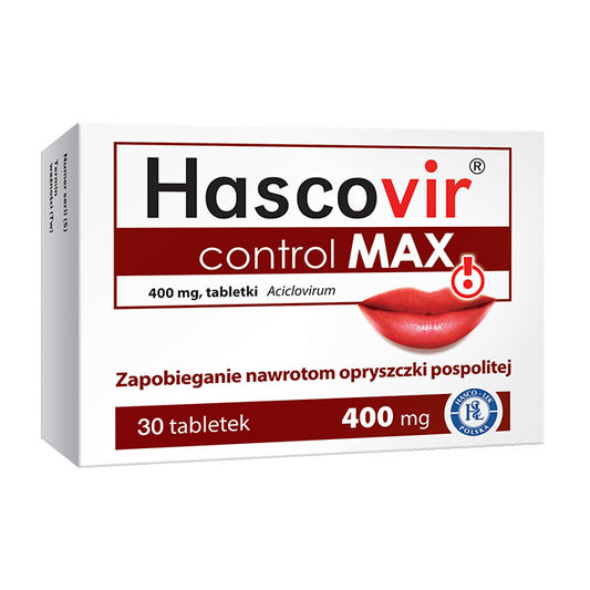 Hascovir control MAX 400mg - 60 Tablets