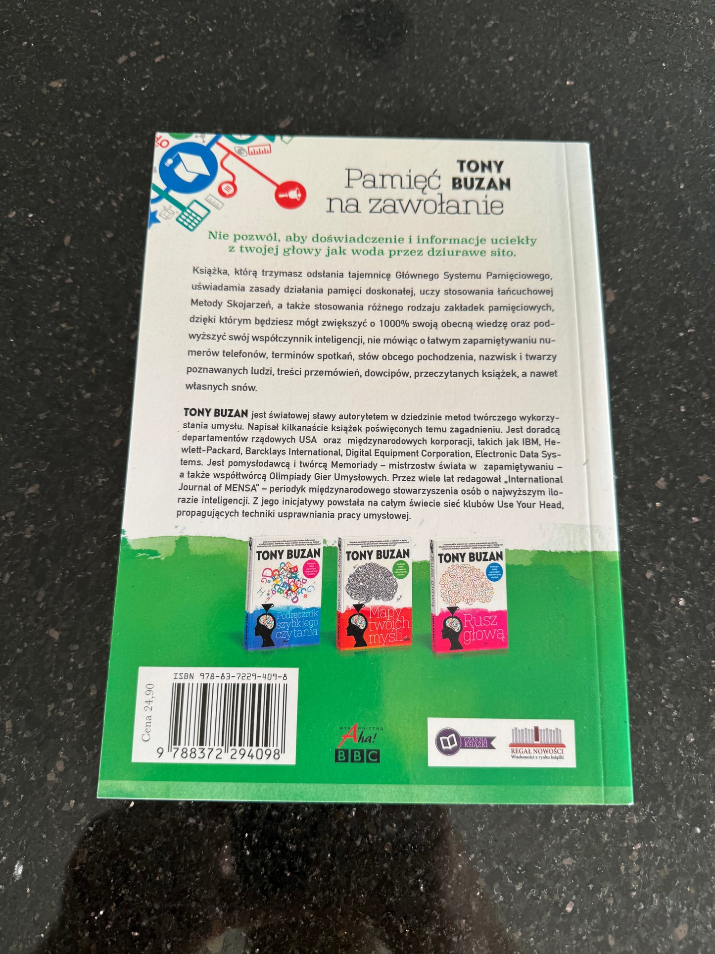 Tony Buzan - Pamiec Na Zawolanie - Polish Book