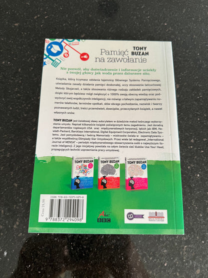 Tony Buzan - Pamiec Na Zawolanie - Polish Book