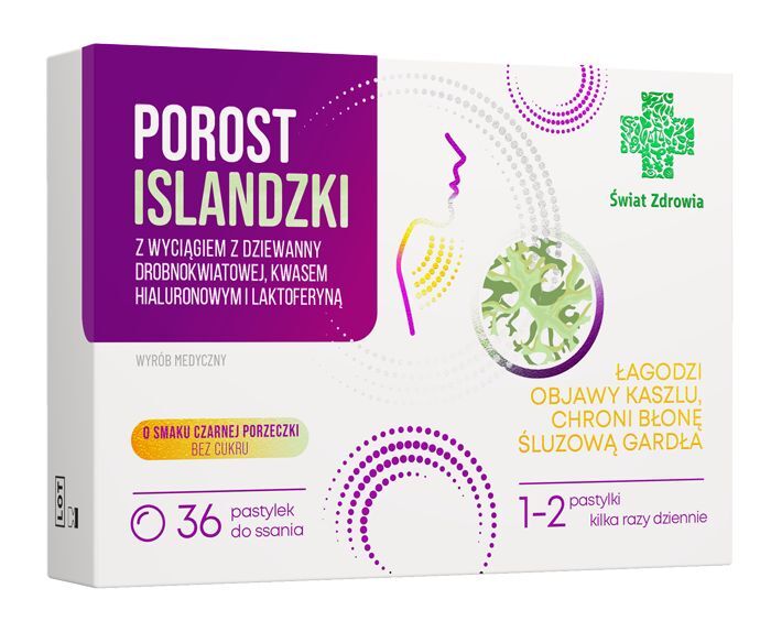 Świąt Zdrowia POROST ISLANDZKI - 36 Pastilles