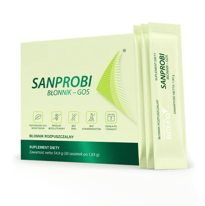 Sanprobi Błonnik-GOS – Prebiotic Soluble Fibre with Bimuno® GOS – 30 Sachets
