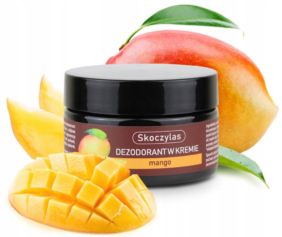 Skoczylas Natural Cream Deodorant – Mango – Aluminium-Free with Shea, Mango & Avocado – 60ml