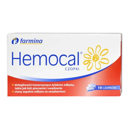 Hemocal – Calendula Haemorrhoid Relief Suppositories – 10 Suppositories