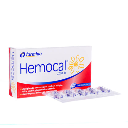 Hemocal – Calendula Haemorrhoid Relief Suppositories – 10 Suppositories