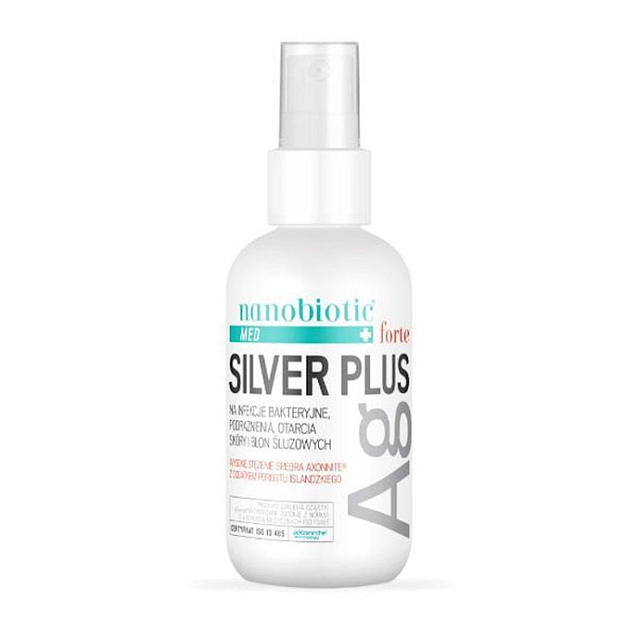 Nanobiotic MED Silver Plus – Colloidal Silver & Iceland Moss Antibacterial Skin Spray – 75ml