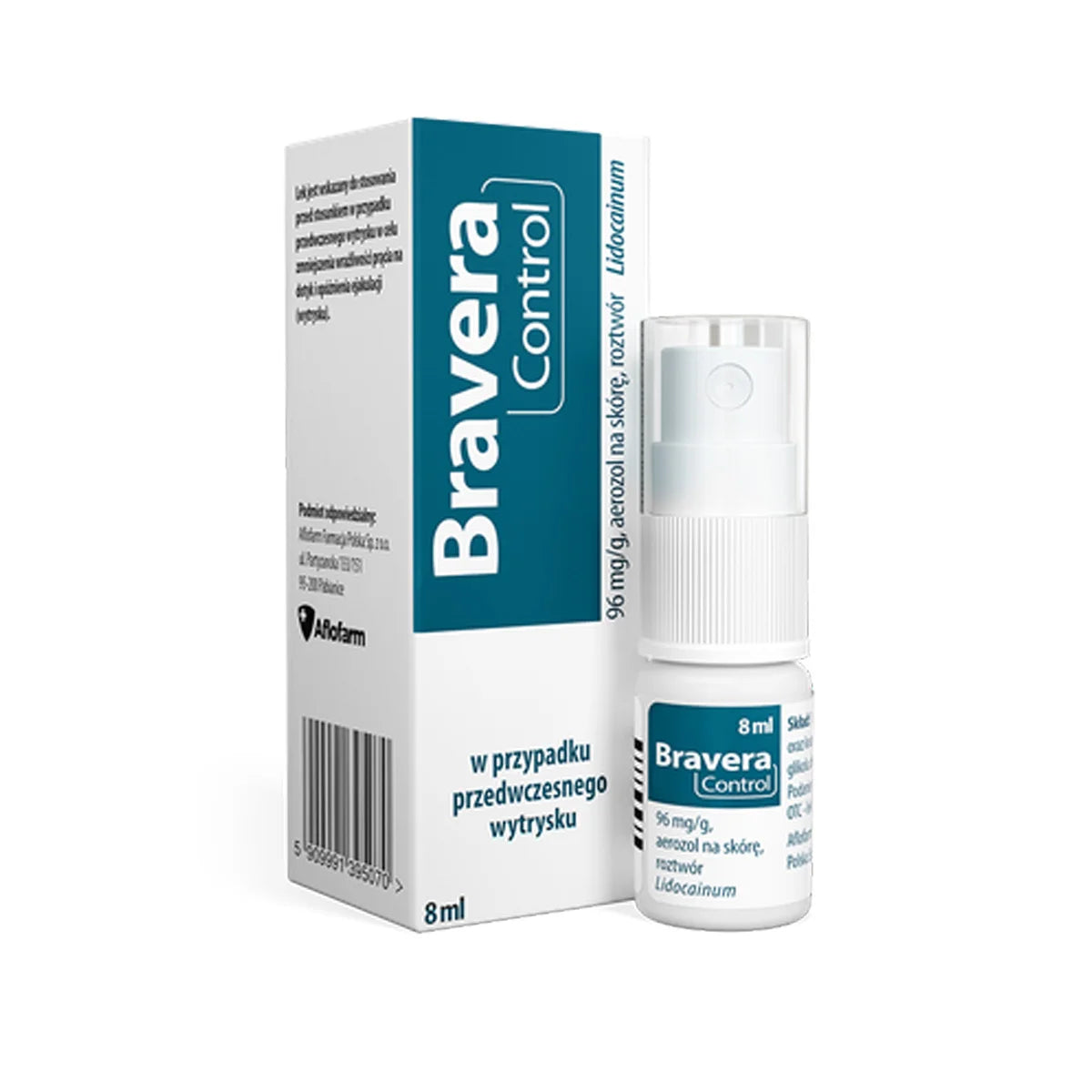 Bravera Control – Lidocaine Delay Spray for Premature Ejaculation – 8ml