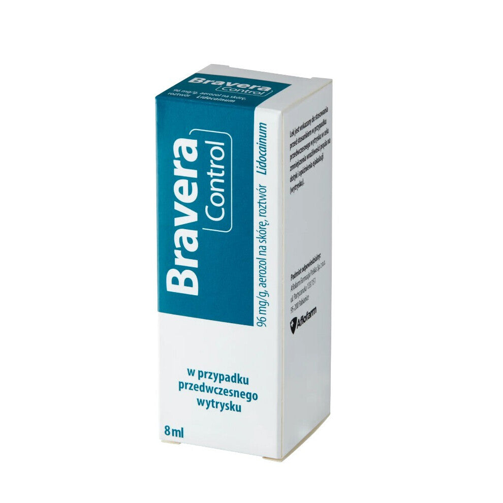 Bravera Control – Lidocaine Delay Spray for Premature Ejaculation – 8ml